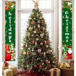 Dekoracje świąteczne Wesołych ozdobów ogrodowych dekoracje drzewa do domu na happy rok prezent Xmas Navidad 231113