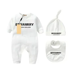 رومبز الرضيع المولود طفلة مصممة لرسالة العلامة التجارية زي ملابس ملابس بذلة