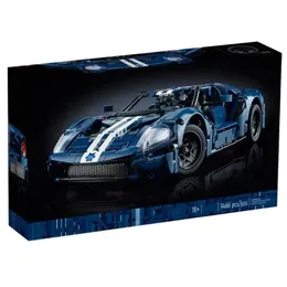 Blocks In stock 42154 Technical car With lighting Forded GT Supercar Model Building Block Toy Vehicle Bricks Birthday Gifts Boyfriend 231114