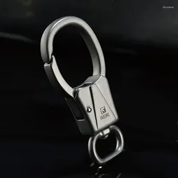 Keychains 316L 스테인리스 스틸 간단한 남자 자동차 키 체인 미니 모양 고리 링 홀더 백 펜던트 페어링 트링크 액세서리