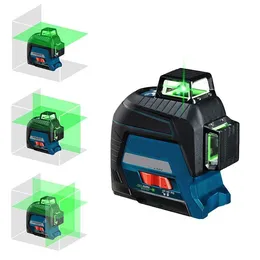 Nível de laser 12/2 linhas verde autonivelante horizontal vertical linha cruzada interna e externa Wgrvv