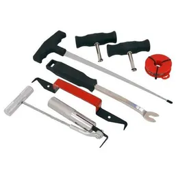 Freeshipping 7pc Set per la rimozione del vetro del parabrezza Kit per parabrezza per furgone per auto Utensile manuale per garage Lubme