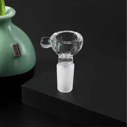 ACOOK 14MALE adattatore per cenere di vetro Fornitura di artefatto in vetro borosilicato ad alto contenuto di tazza di neve con vaso di fumo in vetro con fiocchi di neve