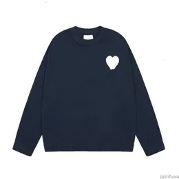 Ben Paris Amis Tasarımcı Sweater Amiswater Jumper Hoodie Kış Kalın Sweatshirt Jacquard A kelimesi Kırmızı Aşk Kalp Kazak Erkek Kadınlar Amiparis UX47