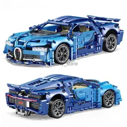 Elektro-/RC-Auto City Speed Racing Car Bugattied Chiron Schwierige Herausforderung MOC Technische 42083 Bausteine Modellspielzeug Ziegel für Kinder GeschenkeL231114