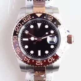 ST9 Aço 40mm de discagem preta automática de alta qualidade Homem relógios masculinos com bracelete de aço inoxidável dourado luminosa hora Lorus relógios
