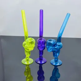 Glass pipe Oil Burner bong hookah Smoking New color serpentine glass pipe with base 12 LL