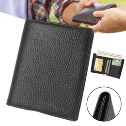 Plånböcker Stylish Simple Short Wallet Portable flera slots korthållare för ID