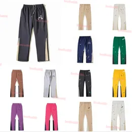 Mens Graffiti Pants Galleryse Depts Womens Sweatpants Galleryes Dept Speckled Letter Print Mans Couple Loose Versatile Casual Straight 5a