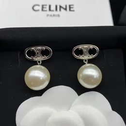 23 Designer Studörhängen Luxury Pearl Gold Plated Earrings 925 Silver Letter Jewelry Womens 18K Luxury Girls Wedding Ceremony Engagemt