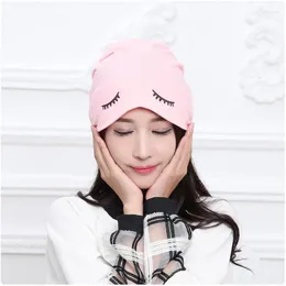 Beanies Beanie/Skull Caps Winter Hood Warm Fashion Eyelash Hat Windproof Maternity Cap Pregnant Mother Accessories Scot22