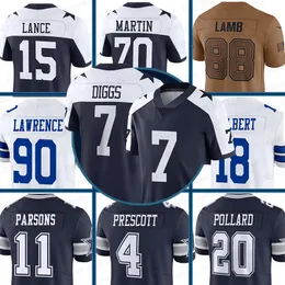 11 Micah Parsons Fußballtrikot Dallases Cowboyes CeeDee Lamb Dak Prescott Brandin Cooks Michael Gallup Zack Martin Tony Pollard Michael Gallup Deuce Vaughn