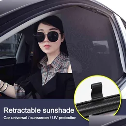 Car Sunshade Loen Side Window Windshield Shade Er Shield Curtain Sun Block Anti-Uv For Suv Cars Drop Delivery Mobiles Motorcycles In Dhkqt