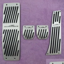 Pedais acessórios do carro para 3 5 séries e30 e32 e34 e36 e38 e39 e46 e87 e90 e91 x5 x3 z3 mt/at pedal almofadas er adesivos estilo gota del dhtls