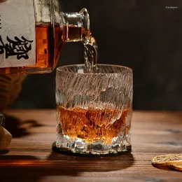 Kieliszki do wina 265 ml szklane szklane gęstość retro wódka wódka bar imprezowy whisky piwo przezroczyste brandy