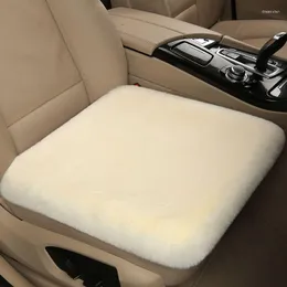 Pillow Nordic Style Solid Color Thicken Plush Chair Winter Warm Car Seat Pad High Quality Household Anti-slip Dining Mat