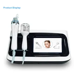 2 I 1 RF Microneedling Machine med Cryo Cold Hammer Stretch Marks ärr Remover 10Pin 25Pin 64Pin och Nano Micro Needle Treatment for Skin Face Body Lift Beauty Beauty