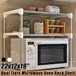 Küche Lagerung Regal Mikrowelle Rack Zwei-Schicht Haushalt Arbeitsplatte Desktop Gewürz