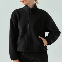 Giacca da yoga da donna Capispalla Cappotti da donna casual Autunno Inverno Cappotto sportivo Soprabito colletto alla coreana giacche calde WT5649