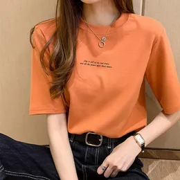 T-shirt da donna T-shirt da donna estate Kawaii vestiti coreano T-shirt a maniche corte harajuku lettera Stampa O-Collo Top T-shirt Mujer Camisetas 230414