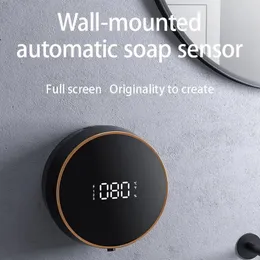 Liquid Soap Dispenser Wall Mount Automatic Foam Dispensers LED Temperature Display Electric Touchless Infrared Sensor Machine Dispens 231113