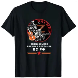 Herr T-shirts PMC Wagner Rysk militär Special Operations Group Warrior Herr T-shirt O-hals Sommar Kortärmad Casual Herr T-shirt