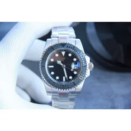 Designer Men tittar på Yachtmaster Auto Watches 7AEF Mechanical Motion Uhr Crown Menwatch Montre Full Diamond Rolx Reloj