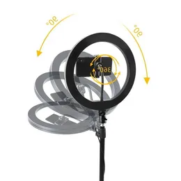 Freeshipping 10 "LED RING Light Photography Selfie Ring Lighting With Stand for Smart -Youtube Makeup Video Studio Tripod Ring NWLC