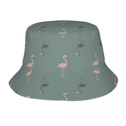 Basker Flamingo Bird Animal Bucket Hats For Women Beach Field Hat Street Packable Vacation Fisher Fisher Session