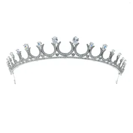 Hair Clips Cubic Zirconia Royal Tiara For Wedding Crystal Bridal Headpiece Diadem Girl Prom Party Head Jewelry