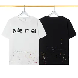 NOWOŚĆ PROJEKTOWANIE T-shirt T-shirt Logo Logo Digital Direct Spray Fashion Mężczyźni i kobiety z tym samym ponadwymiarowym bluzy z krótkim rękawem pullover bawełna 3xl