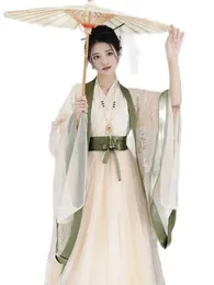 Klasyczne noszenie sceniczne eleganckie hanfu kobiety chińskie pipa fletu performance sukienka mejr starożytny cosplay pokaz cosplay