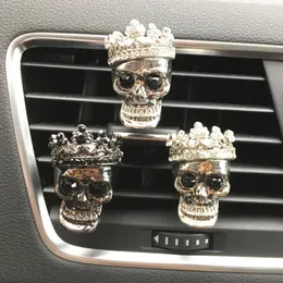 Deodorante per auto Cool Skull Decorazione per auto Aromatizzazione in auto Diffusore di aromi Presa d'aria Clip di profumo Fragranze per auto Odore Profumo Accessori per auto Auto 231113