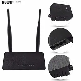 Routers KuWFi 300Mbps Wireless Router 2.4Ghz Wifi Repeater Wifi Router wifi Extender LAN WAN With 2Pcs Antenna For Home/Office/TV Q231114