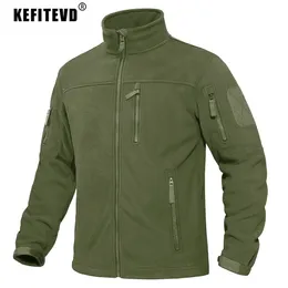 Andra sportvaror Kefitevd Mens Tactical Fleece Jacket Thermal Warm Handing Camping Coat Hunting Clothes 231114