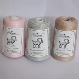 Fabric and Sewing highquality Fine Cashmere Yarn Crochet Wool Line for knitting Thread Genuine Handknit pure Woven Soft Warm 400g 231113