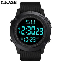 ساعة Wristwatches Men Sport Watch Multifunction Military Sports Militaring مضيئة LED Digital Digital Kids Big Dial الطالب الإلكترونية 231114