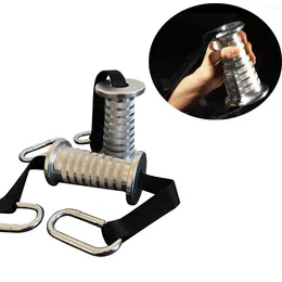 Accessori 1 paio cono antiscivolo maniglie in metallo alluminio bicipiti flessione e tricipiti pressione verso il basso maniglia fitness impugnatura a D