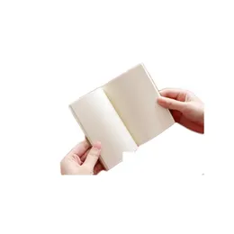 Blocos de notas atacado pequeno em branco papel kraft caderno bloco de notas diário diário pintura ding padrão aleatoriamente papelaria gota deliv dhbae