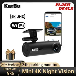 car dvr Dash Cam 4K Wifi Camera for Car Dashcam 24h Parking Monitor Dvr Para Coche Mini Kamera Samochodowa Rejestrator Video Registrator Q231115