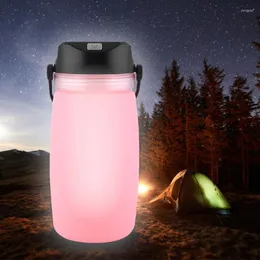 Wasserflasche LED-Beleuchtung für den Außenbereich, Solarladung, Campinglicht, leuchtend, Sport, Wandern, Reisewerkzeuge