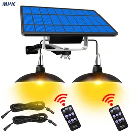 Luz pendente solar com sensor de movimento, lâmpada led movida a energia solar, luz branca/quente com controle remoto, lustre, acampamento, jardim ao ar livre