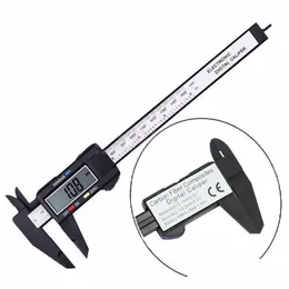 Calipers hurtowy 150 mm 6 cali cyfrowy elektroniczny elektroniczny włókno węglowy miernik zacisku mikrometr Mikretrom Dostawa Office Schoo Schoo Dhzpu