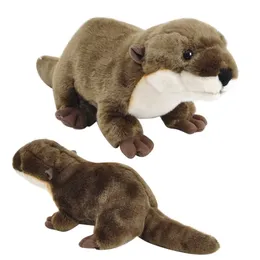 Peluş Bebekler 46cm Simülasyon Otter Peluş Oyuncak Yaşam Almış Doldurulmuş Hayvan Peluş Oyuncak Oyuncak Bebek Çocuklar İçin Doğum Günü Noel Hediyesi 231114