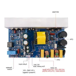 Freeshipping mono domowy wzmacniacz audio płyta audio 1000W Wysoka moc Digital Głośnik głośnikowy z zasilaczem przełączającym LMLLS