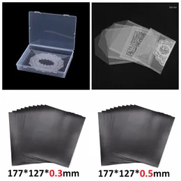 Storage Bags Rectangle Plastic Box Bag Magnet Sheet Organizer 2023 For Storing Cutting Dies Clear Stamps DIY Making Template Set