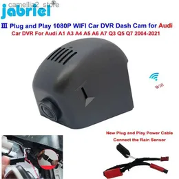 Carro DVRs Plug and Play Carro DVR Dashcam para Audi A1 A3 A4 A5 A6 A7 A8 Q3 Q5 Q7 TT 2004-2023 Wifi Câmera de carro 1080P Dash Cam Gravador de vídeo Q231115