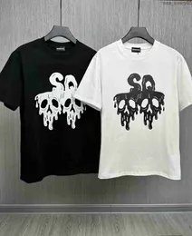 Camisetas para hombre Diseñador para hombre Camisetas Negro Blanco Después de la medianoche Goth Skater Camiseta Hombre Verano Moda Casual Street Camiseta Tops Plus dsquare 2 d2 dsqs dsq2s YP8H