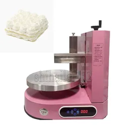 セミオートマチックバースデーケーキクリームスプレッディングマシンケーキプラスター化クリームコーティング充填マシンケーキ装飾マシン