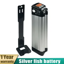 Bateria de lítio silverfish 24v 10ah 13ah 15.6ah 18ah 21ah 24.5ah baterias ebike de peixe prateado para motor 180w 250w 200w